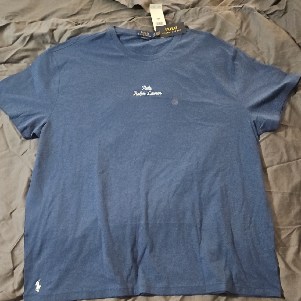 Polo by Ralph Lauren Men's Blue Short Sleeve Tee